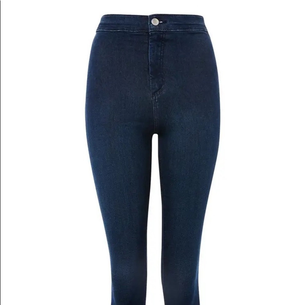 Topshop Petite Dark Blue Joni Jeans - W28